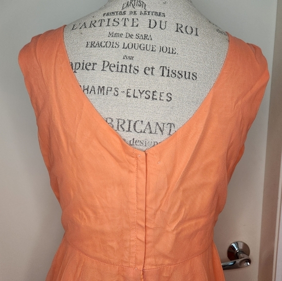 70s orange bridesmaids dress - Picture 9 of 15